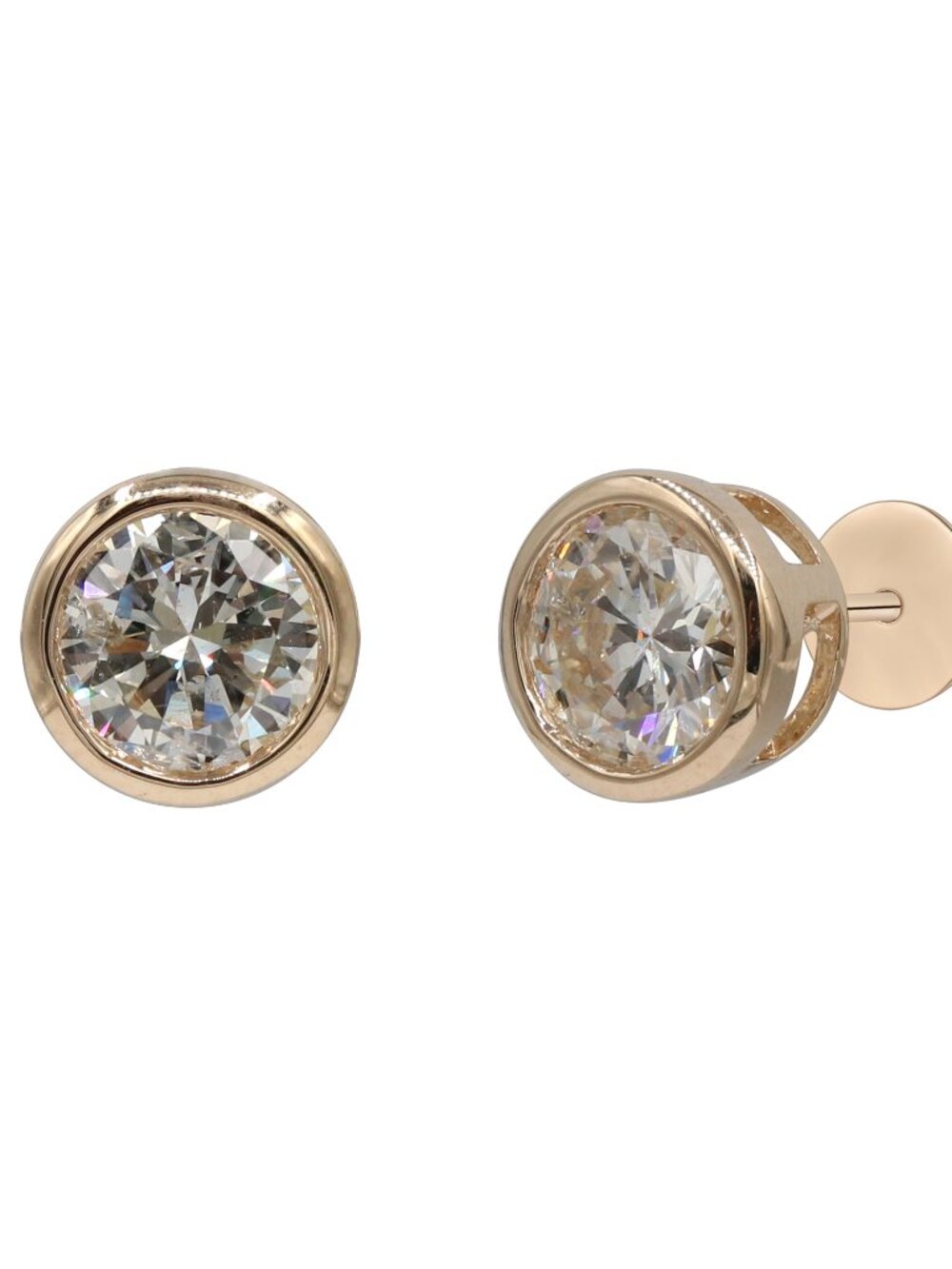 Diamond earring studs